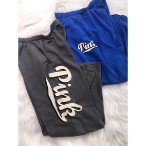 2 pairs XS Pink sweat pants.